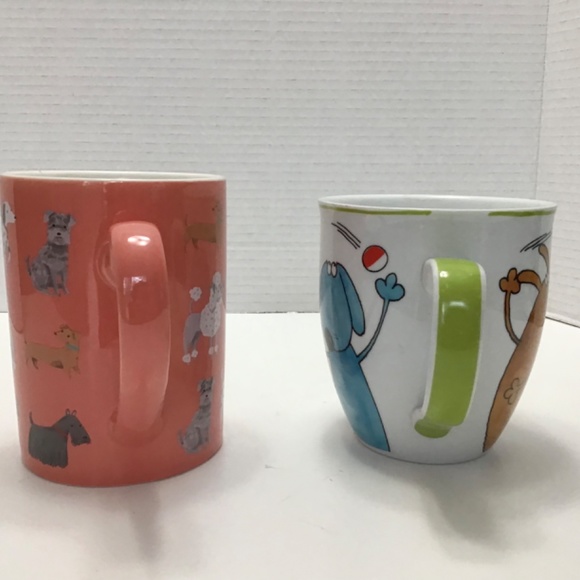 Mornings Are Ruff Variety Dog Breeds Coral New Bone China Coffee Mug - Picture 3 of 7